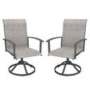 Vicllax 360° Outdoor Swivel Chairs with Ergonomic Armrests, Available in Sets of 2/4/6