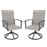 Vicllax 360° Outdoor Swivel Chairs with Ergonomic Armrests, Available in Sets of 2/4/6