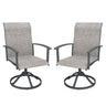Vicllax 360° Outdoor Swivel Chairs with Ergonomic Armrests, Available in Sets of 2/4/6