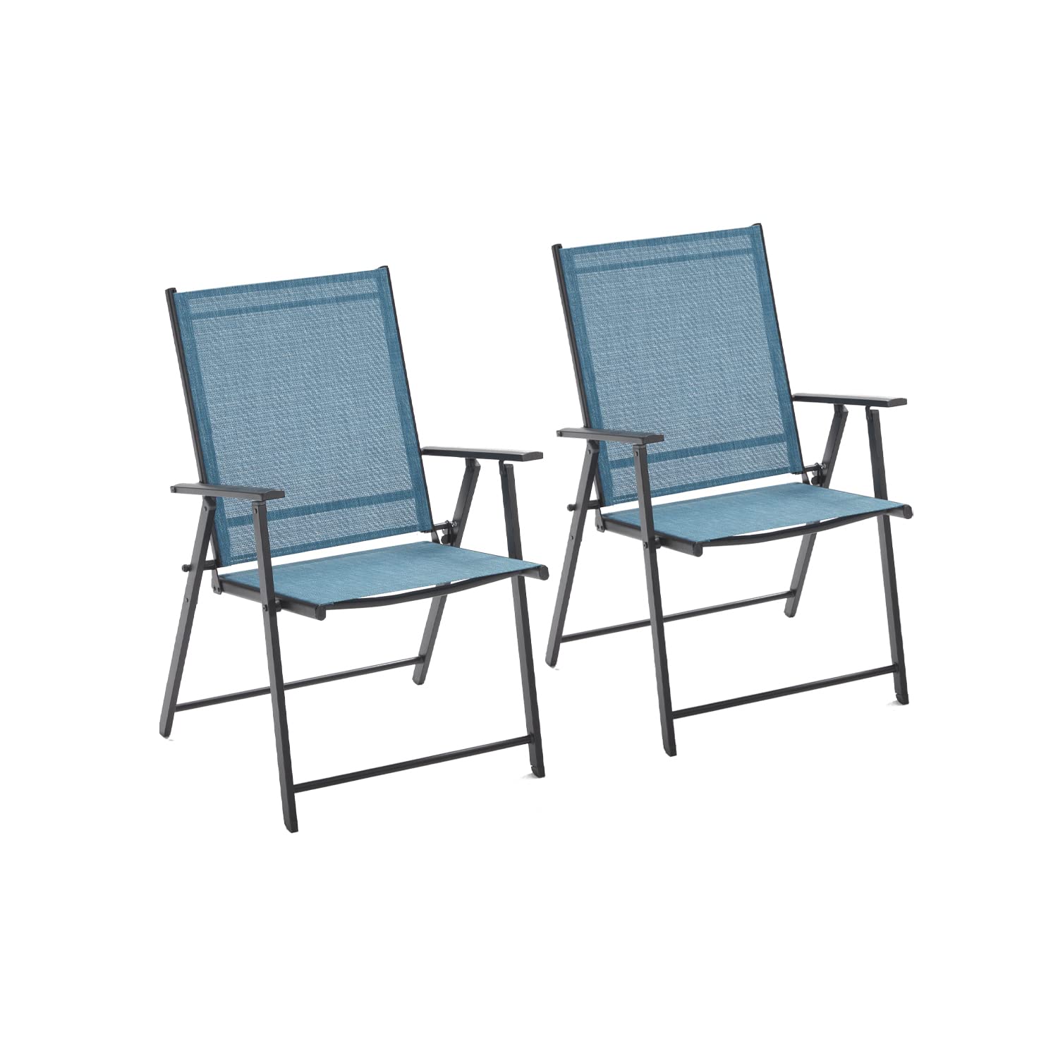 Vicllax Juego de sillas plegables para patio de 2/4/6, sillas de jardín portátiles para exteriores 
