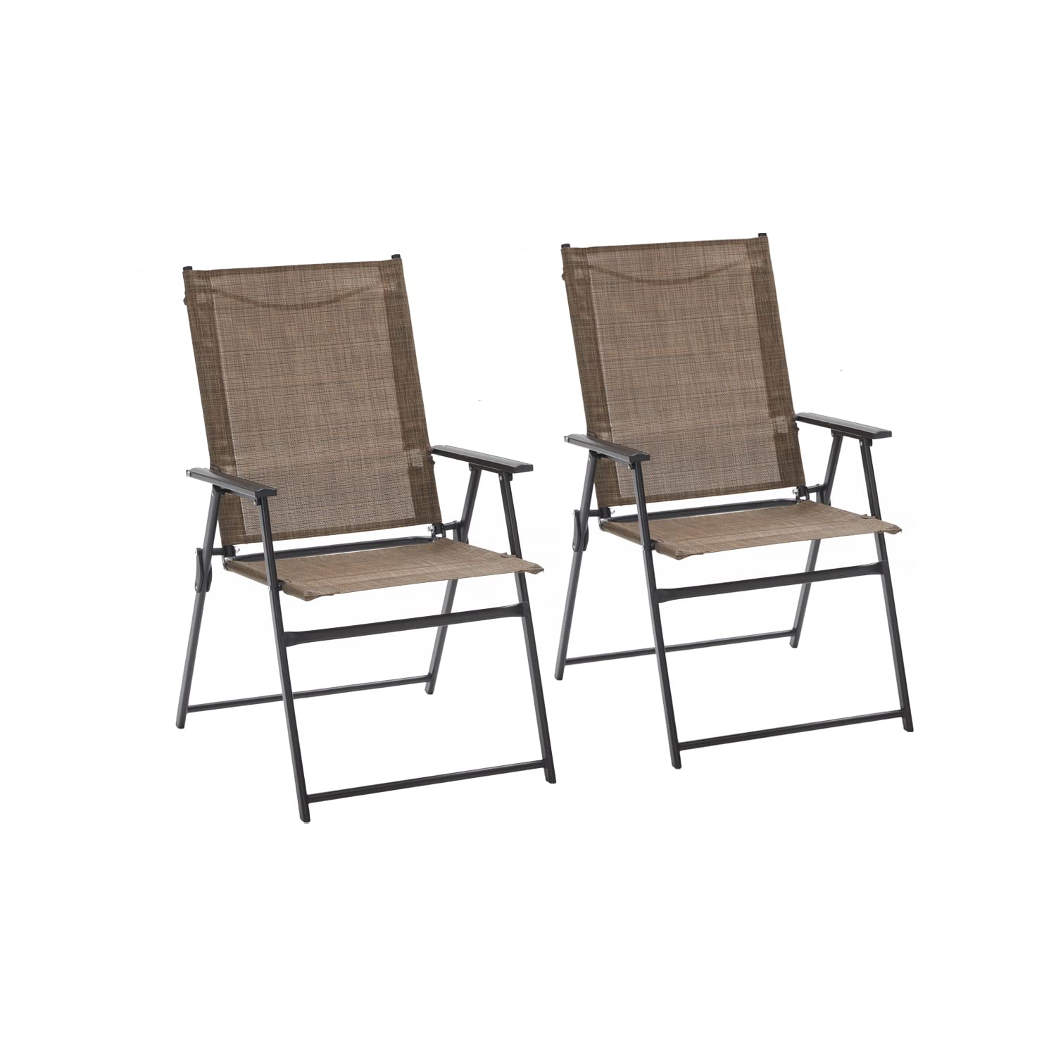 Vicllax Juego de sillas plegables para patio de 2/4/6, sillas de jardín portátiles para exteriores 