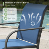 VICLLAX 11-Pcs Outdoor Dining Set, 63” Round Metal Table with Umbrella Hole & 10 Stackable  Chairs