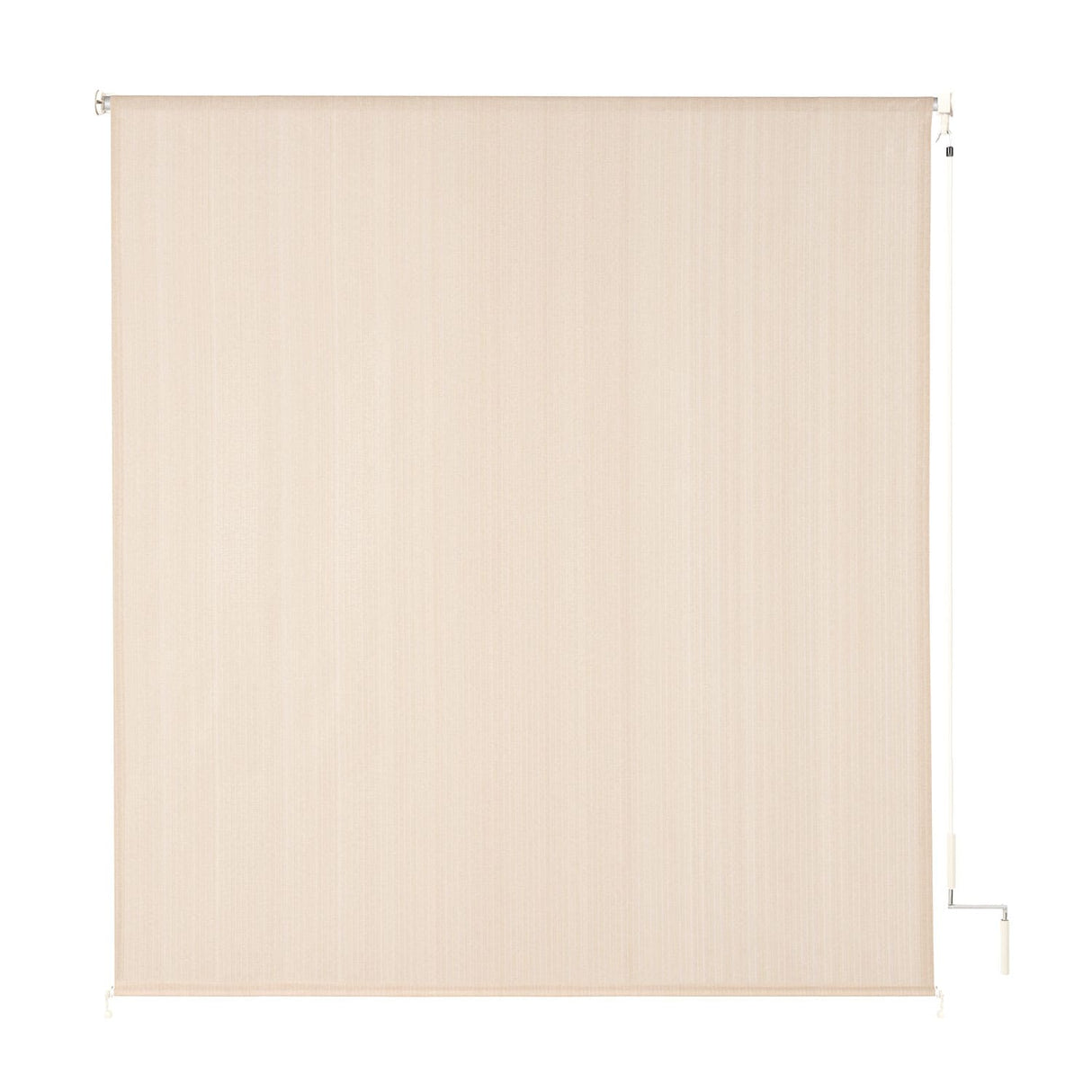 Vicllax Outdoor Cordless Sun Blocking Roller Shade, Patio Crank Roll Up Sun Shade