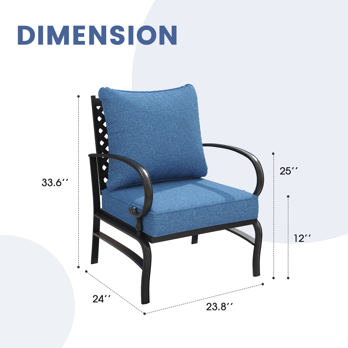 Vicllax Outdoor Patio Conversation Sofa, Love Seat Glider, and Swivel Chairs