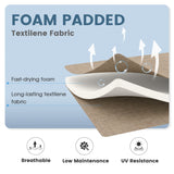 Vicllax 7 Pieces Outdoor Dining Set with Rectangular Dining Table and Padded Swivel Chairs