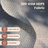 Vicllax Roller Shade, Patio Cordless Sun Blocking Roller Shade with Aluminum Valance