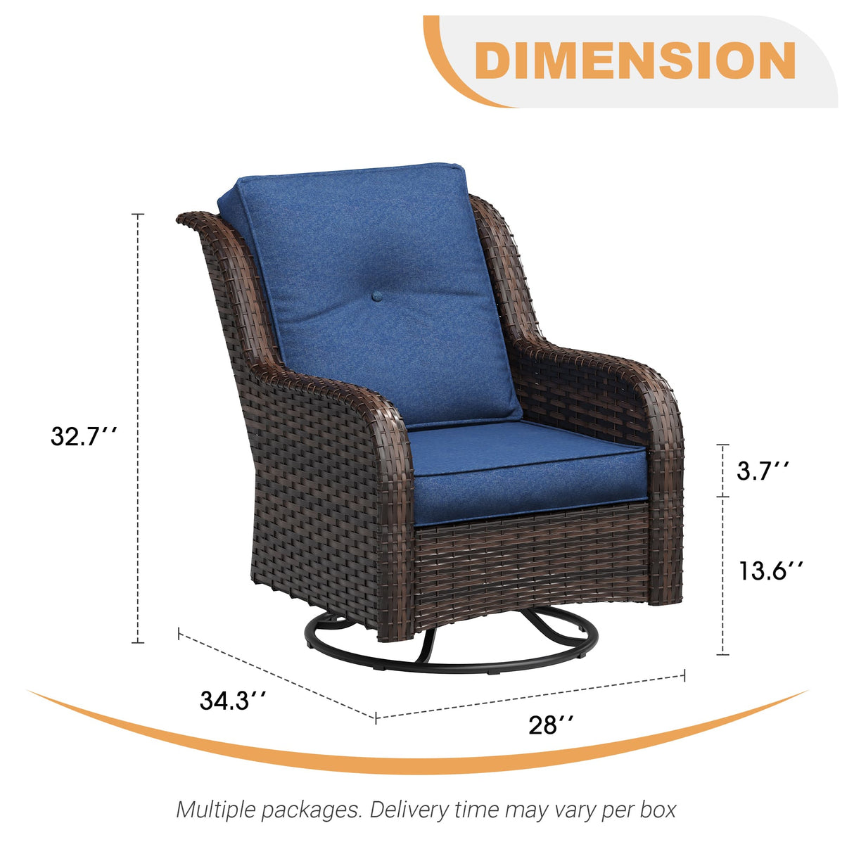 Vicllax Patio Wicker Oasis Lounge Sofa