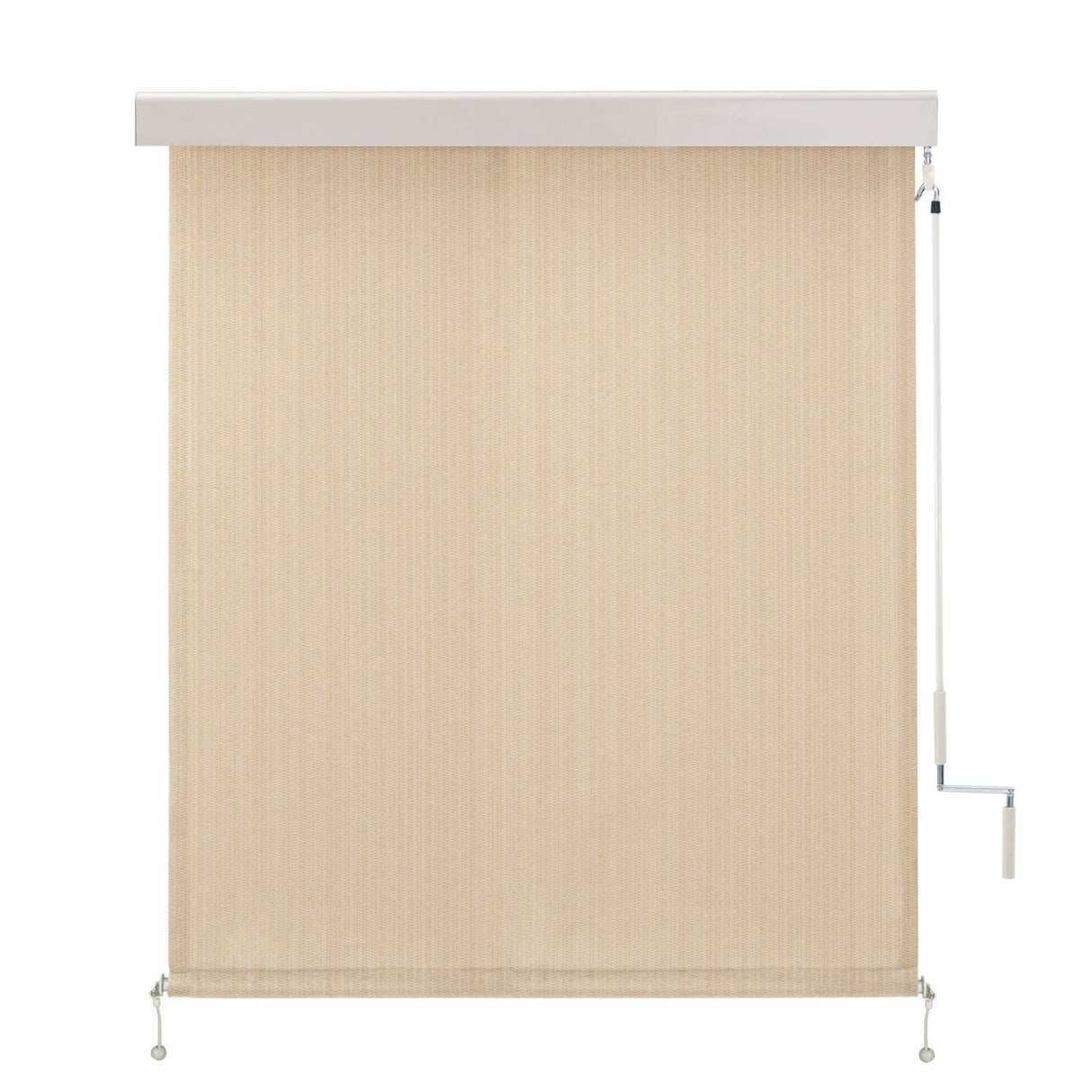 Vicllax Roller Shade, Patio Cordless Sun Blocking Roller Shade with Aluminum Valance