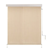 Vicllax Roller Shade, Patio Cordless Sun Blocking Roller Shade with Aluminum Valance