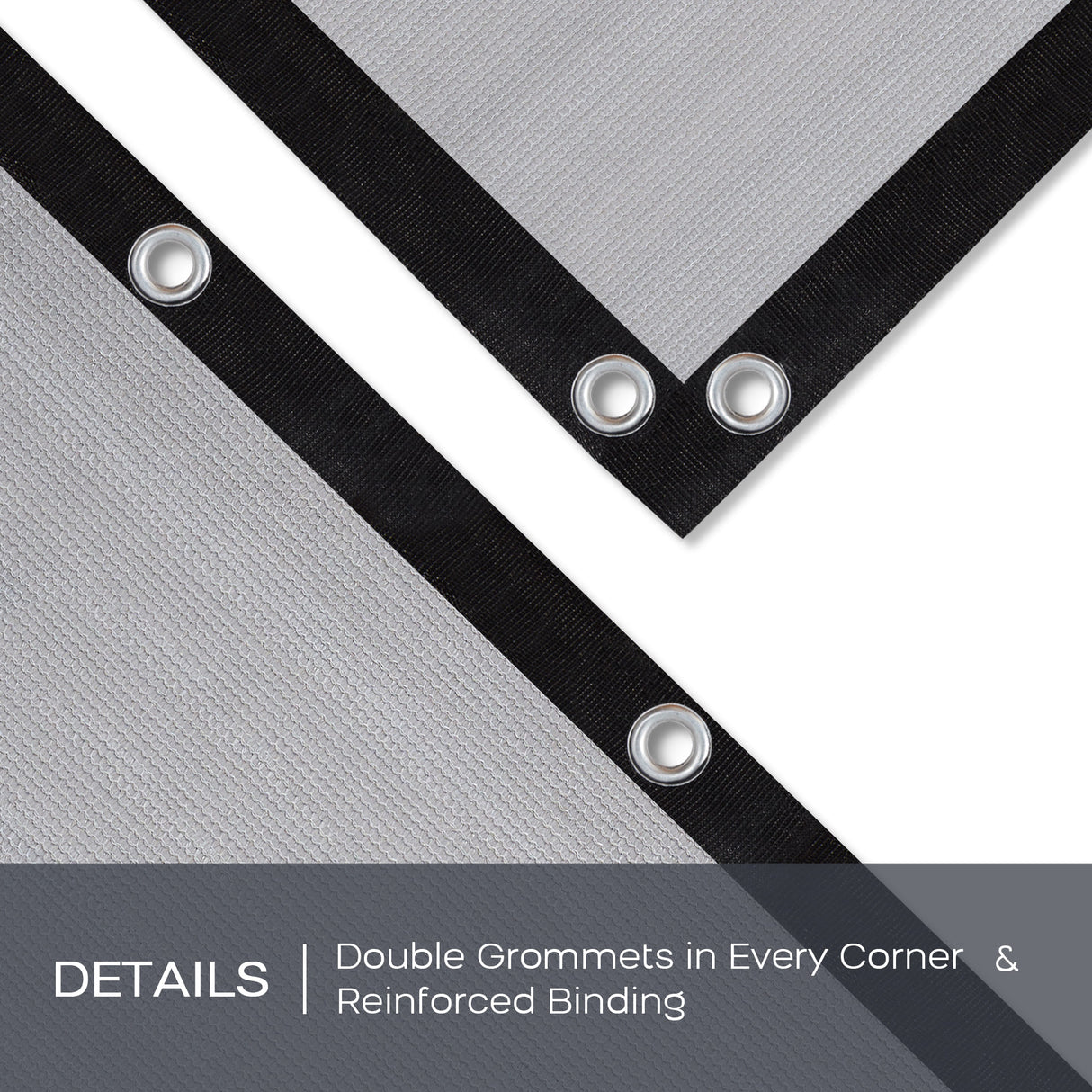 Vicllax 90% Shade Cloth Sun Shade Privacy Panel with Reinforced Grommets