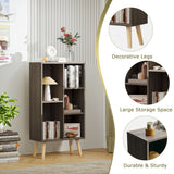 Vicllax Open Bookshelf with Legs, Storage Cube Floor Standing Display Shelf