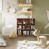 Vicllax Open Bookshelf with Legs, Storage Cube Floor Standing Display Shelf