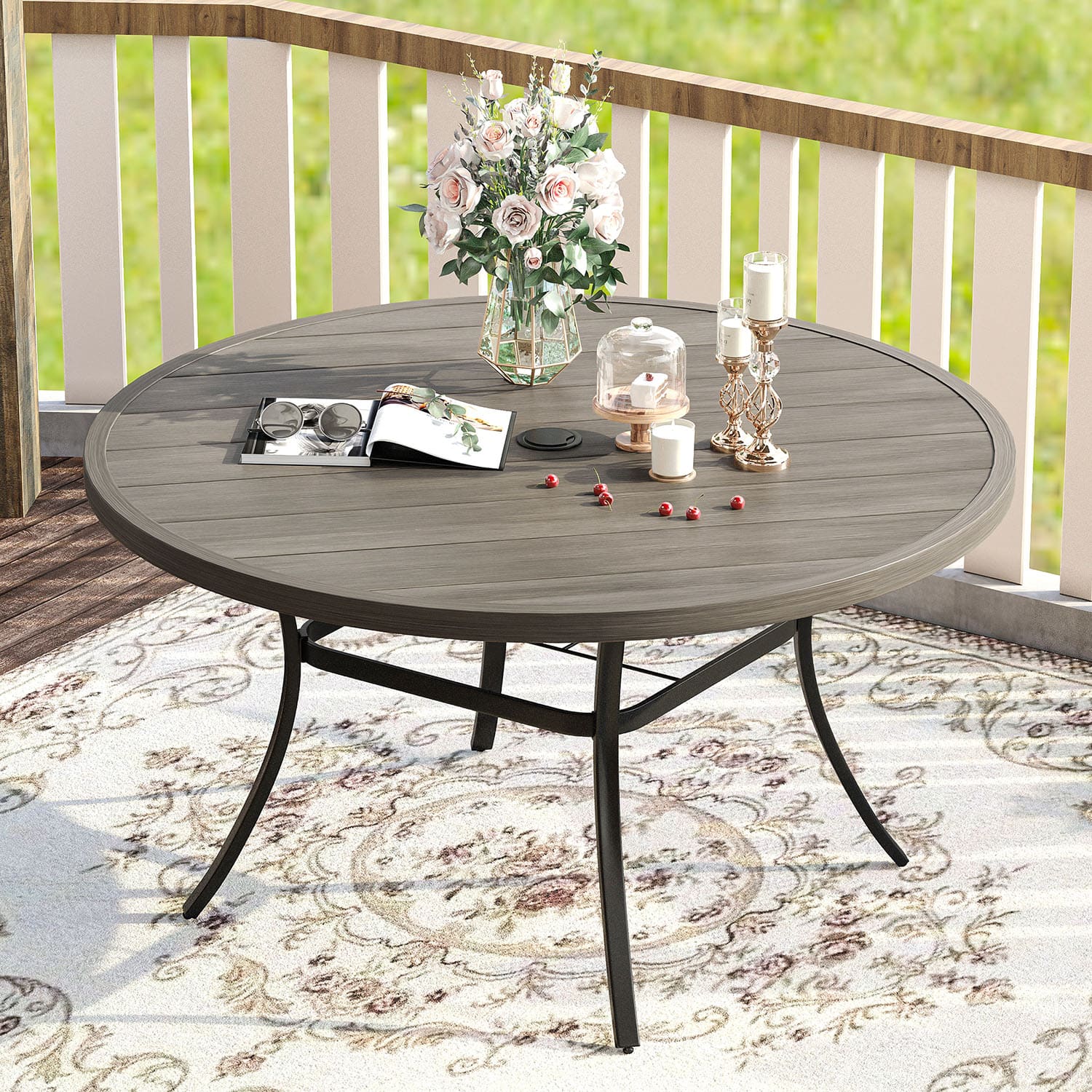 Coffee Table 42 Inch Round Outdoor Table Top Suncoast Aluminum