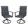 Vicllax 360° Outdoor Swivel Chairs with Ergonomic Armrests, Available in Sets of 2/4/6