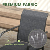 VICLLAX 7/9/11 PCS Patio Dining Table Set, Round Metal Table and Stackable Sling Chair