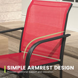 VICLLAX 7/9/11 PCS Patio Dining Table Set, Round Metal Table and Stackable Sling Chair