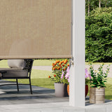 Vicllax Outdoor Custom Size Sun Blocking Roller Shade, Patio Shade Blinds, 96" drop