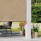 Vicllax Outdoor Sun Blocking Roller Shade, Patio Roll Up Shade Blinds