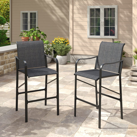 Vicllax High Bar Stool, High Top Tall Bar Chairs for Porch Deck Balcony