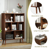 Vicllax Open Bookshelf with Legs, Storage Cube Floor Standing Display Shelf
