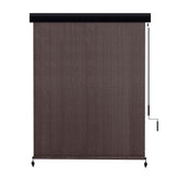 Vicllax Roller Shade, Patio Cordless Sun Blocking Roller Shade with Aluminum Valance