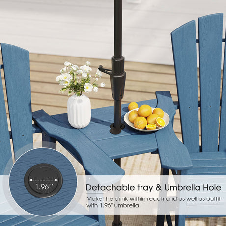 Vicllax Silla de bar para exteriores, mesa alta para bar de patio, juego de sillas de bar giratorias de 2/4/6 