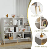 Vicllax Open Bookshelf with Legs, Storage Cube Floor Standing Display Shelf