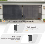 Vicllax Outdoor Sun Blocking Roller Shade, Patio Roll Up Shade Blinds