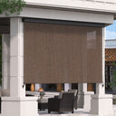 Vicllax Roller Shade, Patio Roll Up Sun Blocking Roller Shade with Aluminum Valance