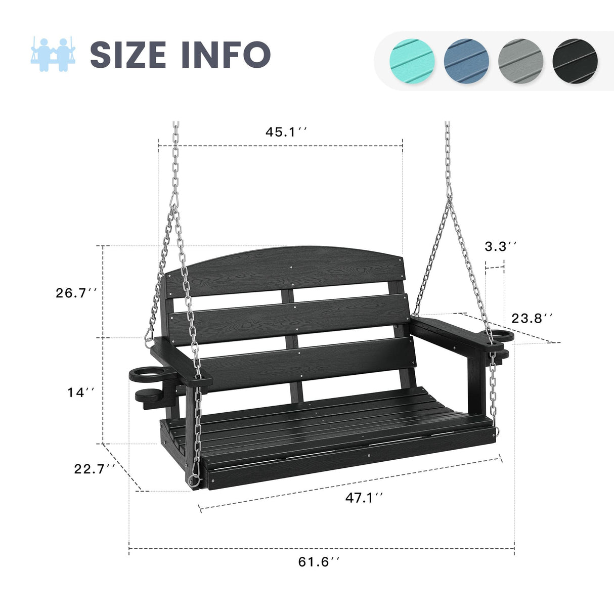 Vicllax Mesa de comedor y sillas de comedor de metal para patio con juego de cojines azules, juego de sillas de comedor de patio de 5/7 piezas