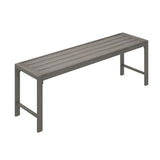 Vicllax 51" Outdoor Bench for Lawn Garden, Backless Patio Garden Bench