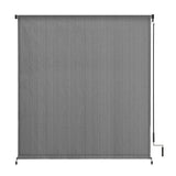 Vicllax Outdoor Cordless Sun Blocking Roller Shade, Patio Crank Roll Up Sun Shade