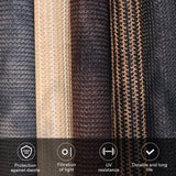 Vicllax Outdoor Cordless Sun Blocking Roller Shade, Patio Crank Roll Up Sun Shade