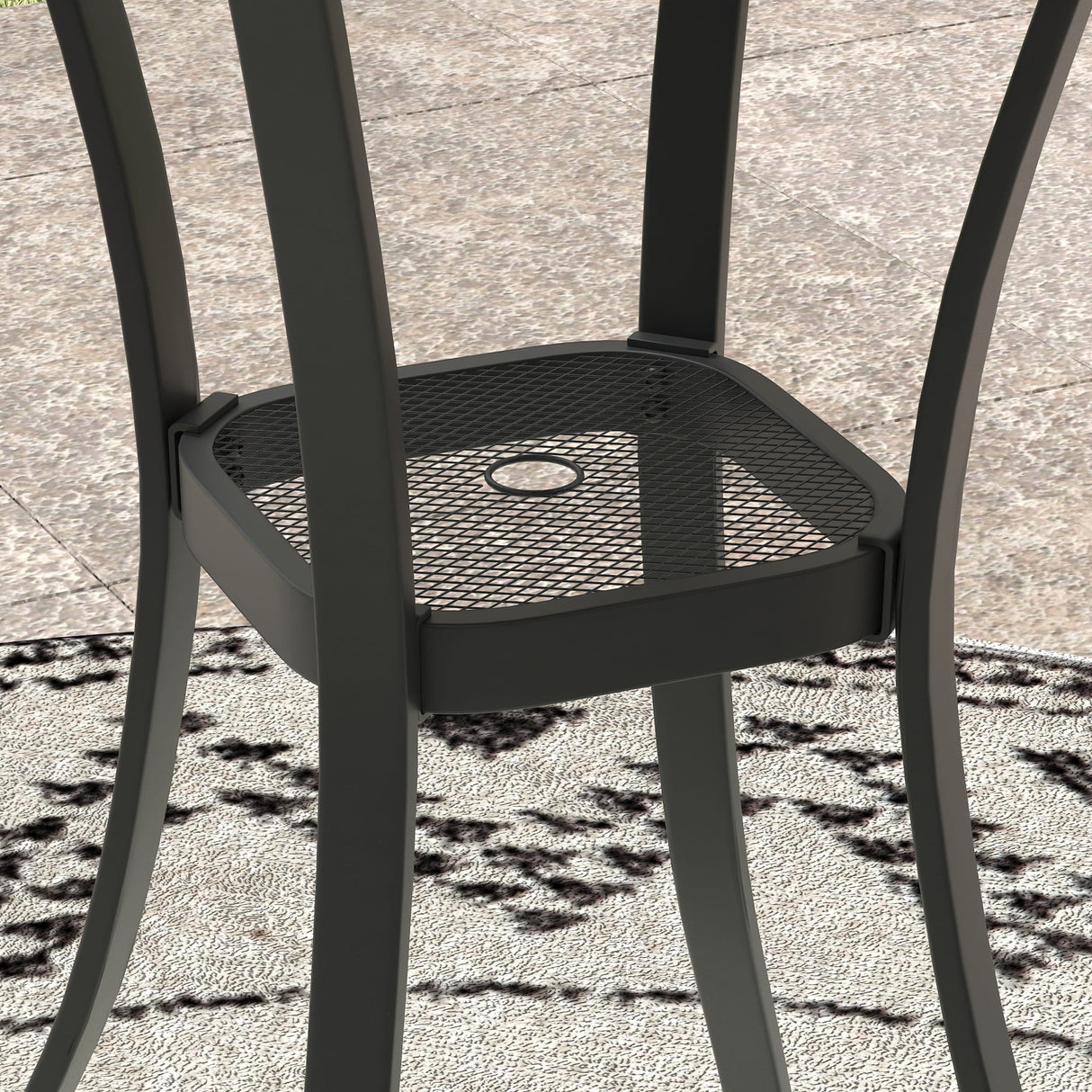 Vicllax 3/5 PCS Outdoor Bar Set, Patio High Bar Chairs and Round Bar Table