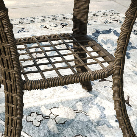 Vicllax Patio Sofa, Wicker Swivel Sofa Chairs, Rattan Sun-Drenched Lounge Seating