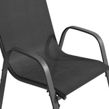 Vicllax Horizon Stackable Outdoor Contoured Sling Chair, Set of 2/4