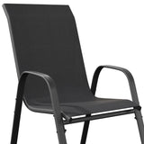 Vicllax Horizon Stackable Outdoor Contoured Sling Chair, Set of 2/4