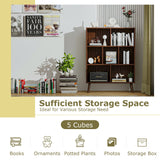 Vicllax Open Bookshelf with Legs, Storage Cube Floor Standing Display Shelf