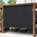 Vicllax Roller Shade, Patio Cordless Sun Blocking Roller Shade with Aluminum Valance