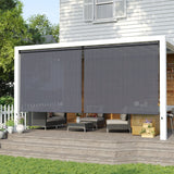 Vicllax Outdoor Sun Blocking Roller Shade, Patio Roll Up Shade Blinds