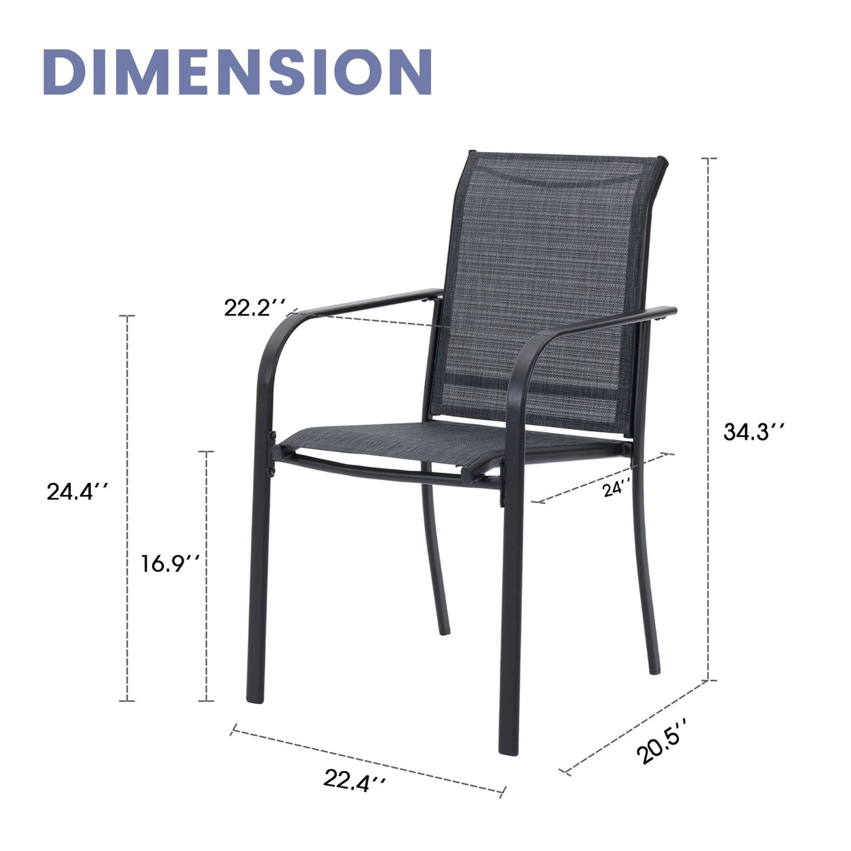 Vicllax Juego de comedor para exterior de 9 piezas con mesa redonda de metal de 54" y sillones de textileno 
