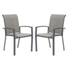 Vicllax Outdoor Padded Stackable Sling Dining Chair