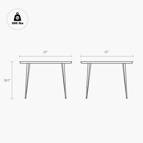 patio dining table square demision
