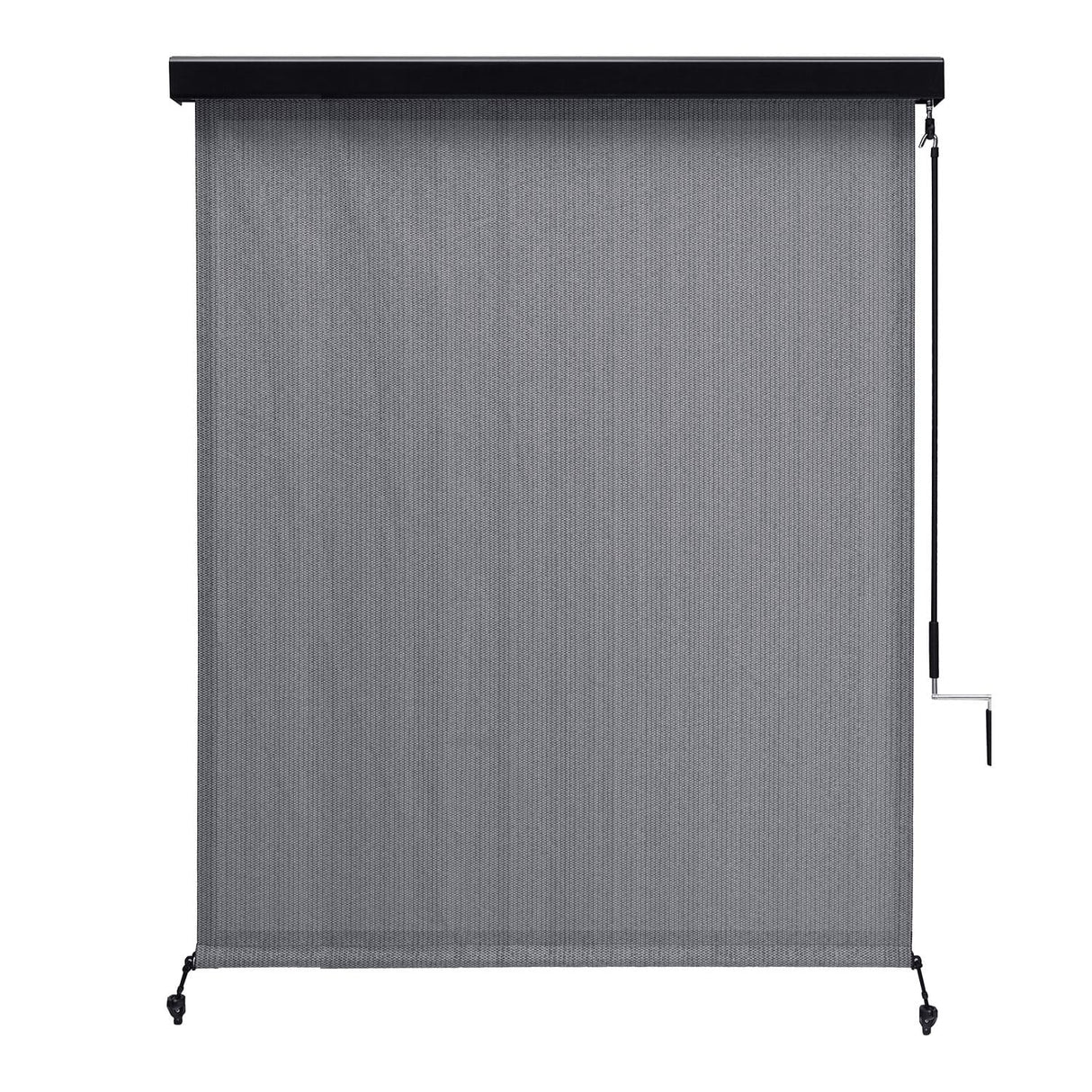 Vicllax Roller Shade, Patio Cordless Sun Blocking Roller Shade with Aluminum Valance