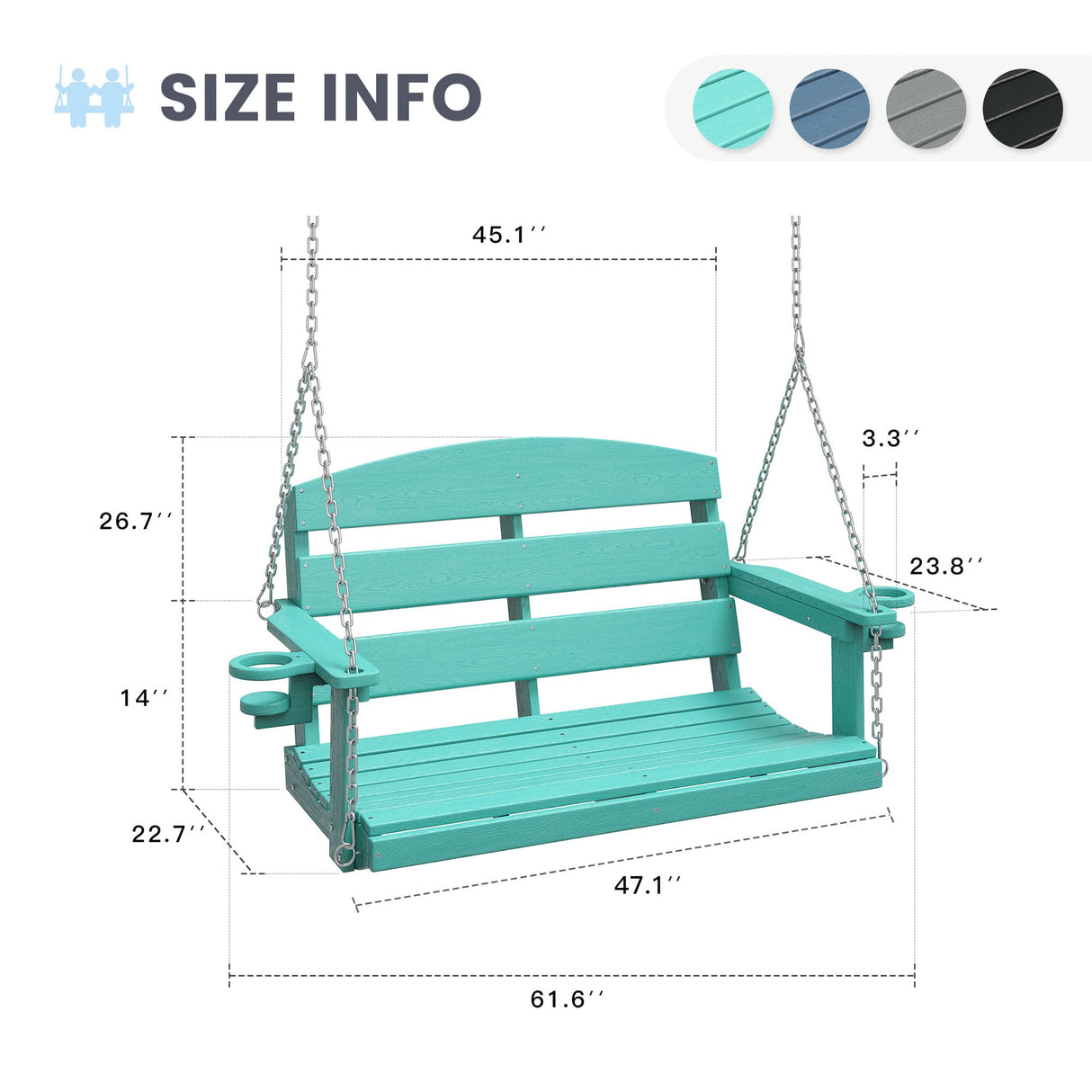 Vicllax Mesa de comedor y sillas de comedor de metal para patio con juego de cojines azules, juego de sillas de comedor de patio de 5/7 piezas