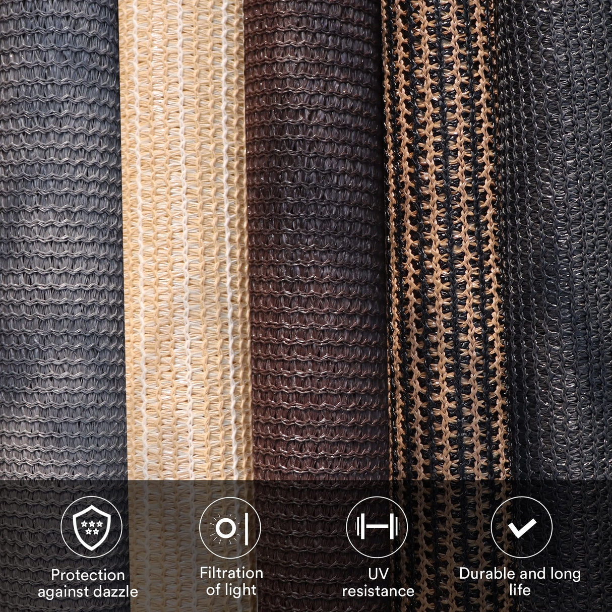 Vicllax Outdoor Sun Blocking Roller Shade, Patio Roll Up Shade Blinds