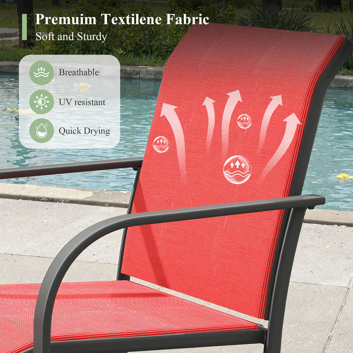 VICLLAX 11-Pcs Outdoor Dining Set, 63” Round Metal Table with Umbrella Hole & 10 Stackable  Chairs