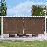 Vicllax Roller Shade, Patio Cordless Sun Blocking Roller Shade with Aluminum Valance