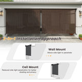 Vicllax Outdoor Sun Blocking Roller Shade, Patio Roll Up Shade Blinds