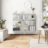 Vicllax Open Bookshelf with Legs, Storage Cube Floor Standing Display Shelf